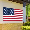 Independence Day US flag banner with stars and stripes for outdoor house wall decoration - Backdrop Style Four