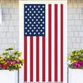 Independence Day vertical US flag door banner for American patriotic home decoration - Door Banner Style Four