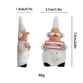 3D resin chef refrigerator magnet with Welcome sign and dimensions 7.2cm by 3.7cm - Welcome