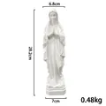 Estatua de oración de Virgen María en resina blanca, 28,2cm, decorativo religioso - Estatua de la Virgen María Rezando Blanca (B01)