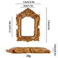 Miniature vintage gold baroque photo frame for DIY crafts and dollhouse decor - Intricate Baroque Pattern Style (35#) / No.35 Gold