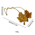 Dettaglio portabottiglie in metallo con foglie di vite dorate e specifiche dimensioni - Stile Grappolo d'Uva Lunga (Portabottiglie) / Tipo C Oro Rosa