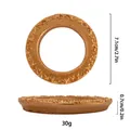 European vintage bronze round relief frame 7.1cm outer diameter with scroll patterns - Round Scrollwork Style / Round Gold