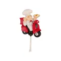 Gancio a muro creativo in resina con chef su scooter rosso per decorare la cucina - Stile Rider