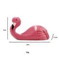 Pink flamingo resin wall hook ornament measures 8x4x3.5cm for kitchen decor - Pink Flamingo