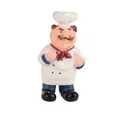 Portaspazzolino da chef dei cartoni animati con cappello bianco e sciarpa rossa - Stile Ciotola di Tagliatelle