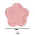 Detail van het roze bloemvormige harssieradenbord van 9,8 cm voor oorbellen - Roze Bloem