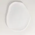 Minimalist white irregular pebble shaped resin jewelry display tray for photography - Special Shape