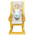 Figura de resina de hombre en mecedora dorada para decoración de casa de muñecas - Adorno de Mecedora / Niños
