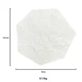 Weißes sechseckiges Harz-Schmucktablett mit Wellentextur, Größe 10,5 cm x 10 cm - Wellenförmig Polygon