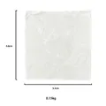 Bandeja cuadrada blanca de resina para joyas con textura de piedra, 9,8x9,3 cm - Cuadrado con Textura