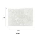 Bandeja de resina blanca con textura para fotografía de joyas 12.2x8.7cm - Rectángulo con Textura