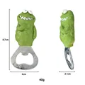Funny green frog bottle opener magnet with detailed dimensions 8.7cm height and 40g weight - Green
