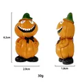 Aimant citrouille 3D pour décor d'Halloween orange avec dimensions de 6,2 cm x 2,9 cm - Nœud