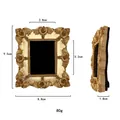 Golden vintage style mini photo frame for jewelry photography and nail art props - Gold
