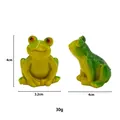 Compact green resin frog ornaments with measurements 4cm height for garden decor - Frog Jumping