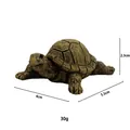 Detailed turtle resin figurine with weathered texture for garden micro landscape decor - Crawling Turtle