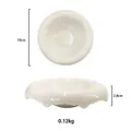 Ciotola in ceramica bianca a forma di cuore con bordo fuso, variante diametro 10 cm - Cream White Melting Edge Sauce Dish (10CM)