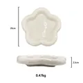 Piatto in ceramica bianca a forma di fiore 20cm per dessert o colazione quotidiana - White Five-Petal Flower Plate (20CM)