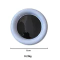 Piatto da colazione in ceramica viola e nera, diametro 15cm e peso di 0,23kg in foto - Blue-Purple Rim Black Center Plate (15CM)
