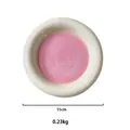Piatto colazione in ceramica rosa e bianco da 15 cm per dessert e frutta 0,23 kg - Off-White Rim Pink Ceramic Dish (15CM)