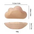 Vassoio per gioielli in ceramica rosa a forma di nuvola con finitura opaca e misure - Nuvola Rosa Stile (I)
