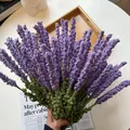 Bouquet de lavande tricoté violet à la main pour décoration et cadeaux créatifs - Violet foncé