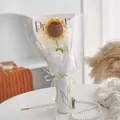 Handmade knitted sunflower bouquet with LED lights and premium gift packaging - Standard Sunflower