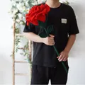 Riesige handgehäkelte rote Rose für Geschenke und kreative Fotografie-Requisiten - Riesige Rose