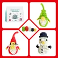 Kit per uncinetto natalizio per principianti con filato e gnomi fatti a mano - Set di Pacchetti di Materiale Natalizio