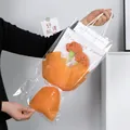 Bouquet di tulipani arancioni lavorati a mano in sacchetto regalo trasparente - 2 Pezzi / Arancione