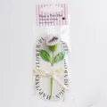 Handmade crochet rose flower in white and purple with gift packaging and bow - Gradient Purple Carnation