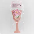 Coffret cadeau fleur au crochet rose avec collier de perles en emballage élégant - Light Pink Galsang Flower