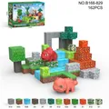 Set da 162 blocchi magnetici dinosauro con tessere di terreno preistorico e figure - Set Mondo Dinosauro (B168-829)