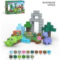 Set di 197 blocchi magnetici dinosauro 25MM con texture pixelate per bambini e bimbi - Set Mondo Dinosauro (B168-832)
