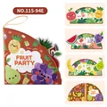 Livre éducatif en tissu sur le thème des fruits avec éléments amovibles pour les enfants - Fête des Fruits