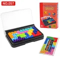 3D-Logikpuzzle mit bunten X- und O-Steinen im schwarzen Koffer mit Handbuch - 057 Mehrfarbiges XO