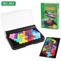 3D Pyramid Logic Puzzle with 120 Challenges and 5 Difficulty Levels for Kids - 063 Multicolor Magic Bars