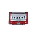 Épinglette rétro en émail rouge en forme de cassette avec design 60 MIN pour sacs - Cassette Rouge Blanc (XZ1263)