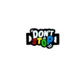 Fashionable black enamel pin featuring colorful Don't Stop text for clothes or bags - Don't Stop Style (XZ1692)