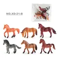 Set di 6 figurine di cavalli in miniatura realistici XD-21-B per decorazione - Stile in Busta B (XD-21-B)