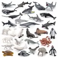 Set de 30 figuras realistas de animales marinos y polares con texturas de PVC detalladas - Set de Animales Marinos Y Polares (BL-10058)