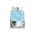 Cartoon blue ice cube penguin enamel pin badge made of alloy for clothing accessories - Qhxz002