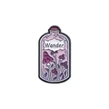 Whimsical purple magic potion bottle enamel pin featuring a mushroom and Wonder text - Wonder Purple Mushroom Potion Bottle Style (QHXZ849)