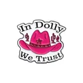 Spilla smaltata cappello da cowboy rosa con testo In Dolly We Trust e cactus - Motivo Cappello da Cowboy Rosa (QHXZ941)