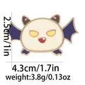 Détails d'un pin's chauve-souris en émail avec dimensions 4,3 x 2,5 cm et un poids de 3,8g - Style Chauve-souris (C2631-5)