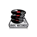 Broche en émail rétro avec disques vinyles et motif de platine rouge vintage - Lecteur Empilé Vinyl Records(CZ0491-4)
