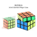 Classic 3x3x3 magic cube with black frame and colorful stickers for beginners - Standard Style (P168-14)