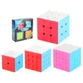 Ensemble de cubes magiques 2x2 3x3 4x4 5x5 pour enfants avec rotation fluide et couleurs - Regular Magic Cube Set