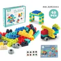 Set educativo di 40 mattoncini in gomma morbida per bambini piccoli con mattoni colorati - Stile Medio (XM3003)